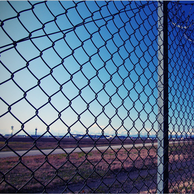 8 Foot Waterproof hot dipped Galvanized Plastic Coated Chain Link Fence