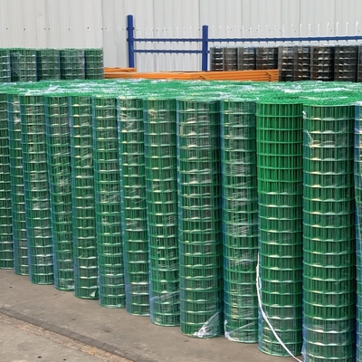 1/6 12 gauge galvanized wire mesh welding roll top fencing 10x10 PVC welded wire mesh size fence