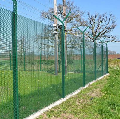 Durable welded 358 anti climb high security wire mesh fence for sale