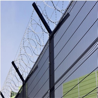Welded Wire Mesh Anti Climb 358 High Security Fence For Prison