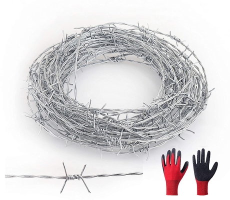 Anti Alkali Military Security hot dipped galvanized Barbed Wire Fencing