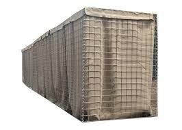 Defensive  Barrier Wall Bastion 1.5m×1.5m 1.5m×2m   to resist explosive shock  brick wall thickness