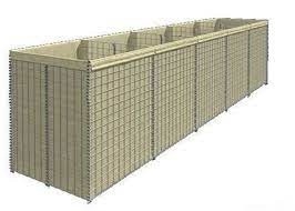 Defensive  Barrier Wall Bastion 1.5m×1.5m 1.5m×2m   to resist explosive shock  brick wall thickness